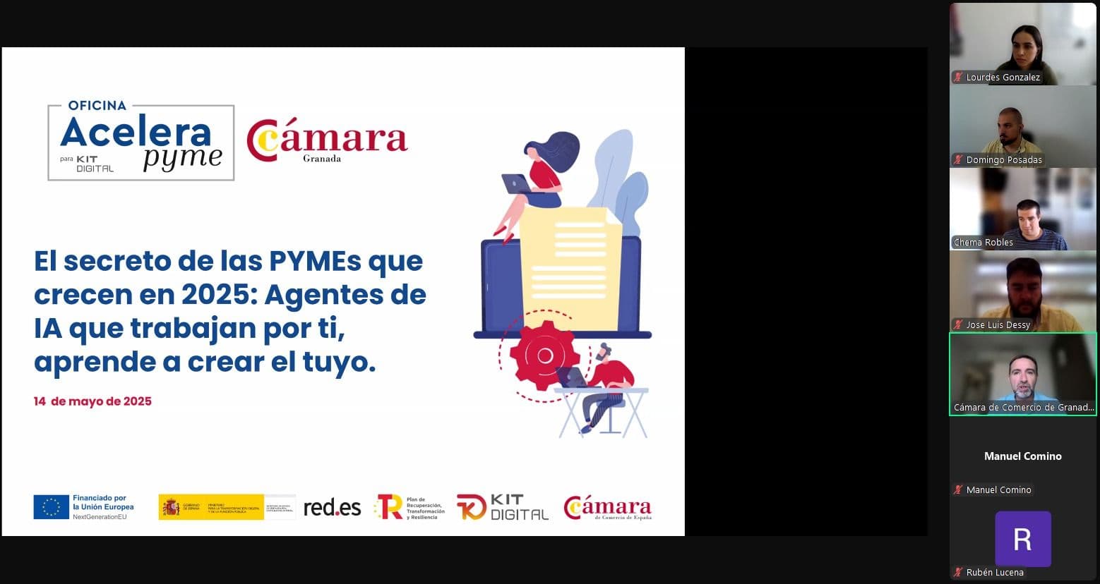 We lead the digital transformation in the workday with the AI Granada Foundation and the Chamber of Commerce (AceleraPyme)