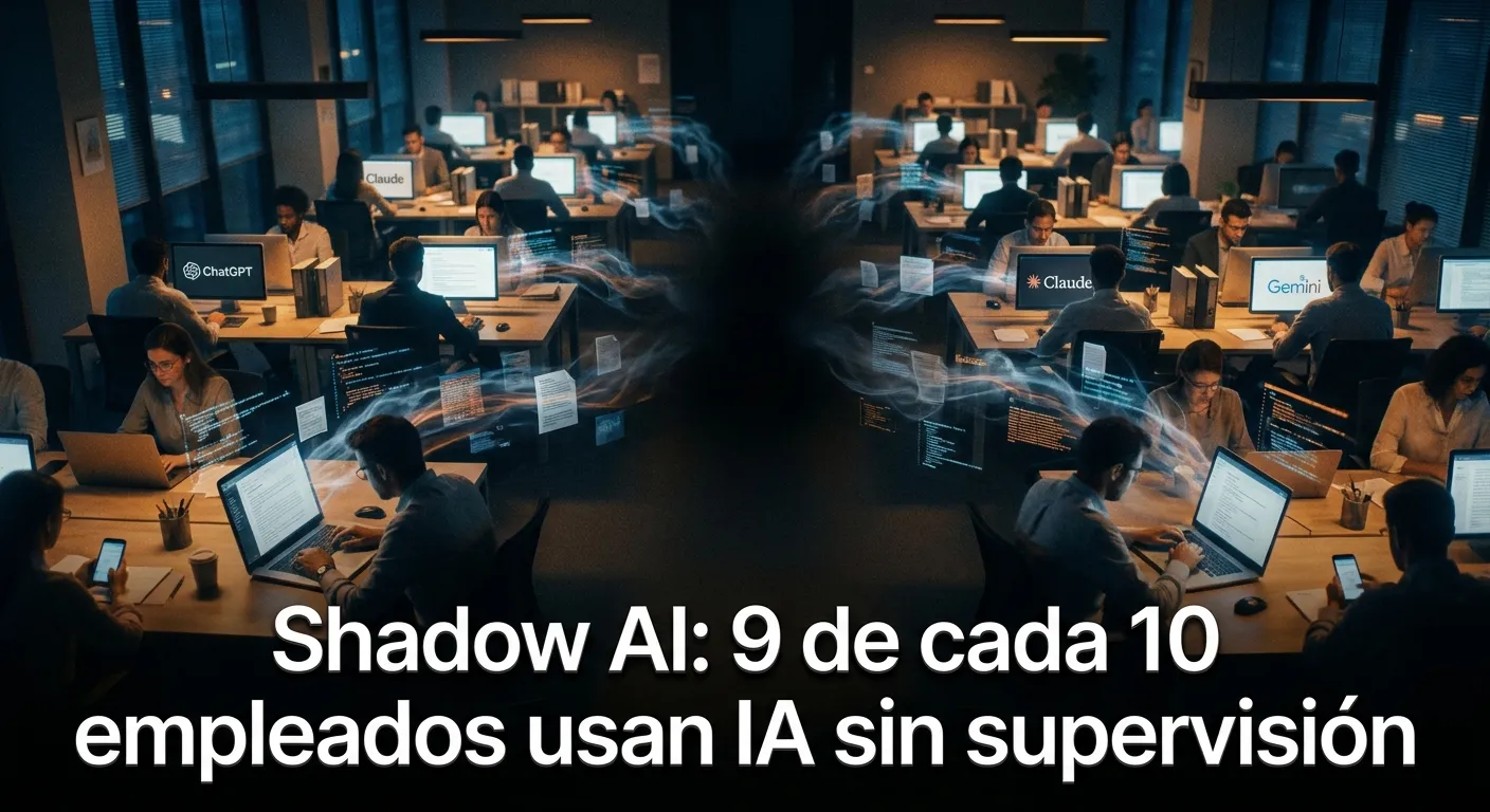 Shadow AI: 9 de cada 10 empleados usan IA sin supervisión