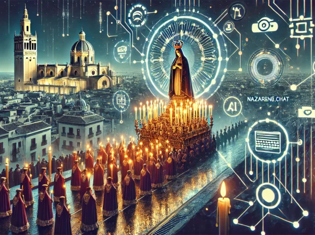 DALL·E-2024-11-17-12.38.16-A-visually-striking-image-for-a-website-or-announcement-about-Nazareno.chat-an-innovative-AI-powered-assistant-for-Semana-Santa-in-Granada-without